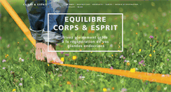 Desktop Screenshot of corps-et-esprit.fr