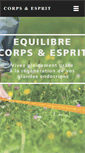 Mobile Screenshot of corps-et-esprit.fr