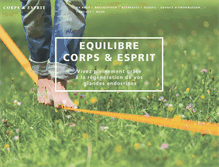 Tablet Screenshot of corps-et-esprit.fr